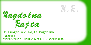 magdolna rajta business card